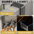 Double-layer storage rack behind the door, strong load-bearing, punch-free wall-mounted clothes hanger, door-mounted clothes and hat storage rack