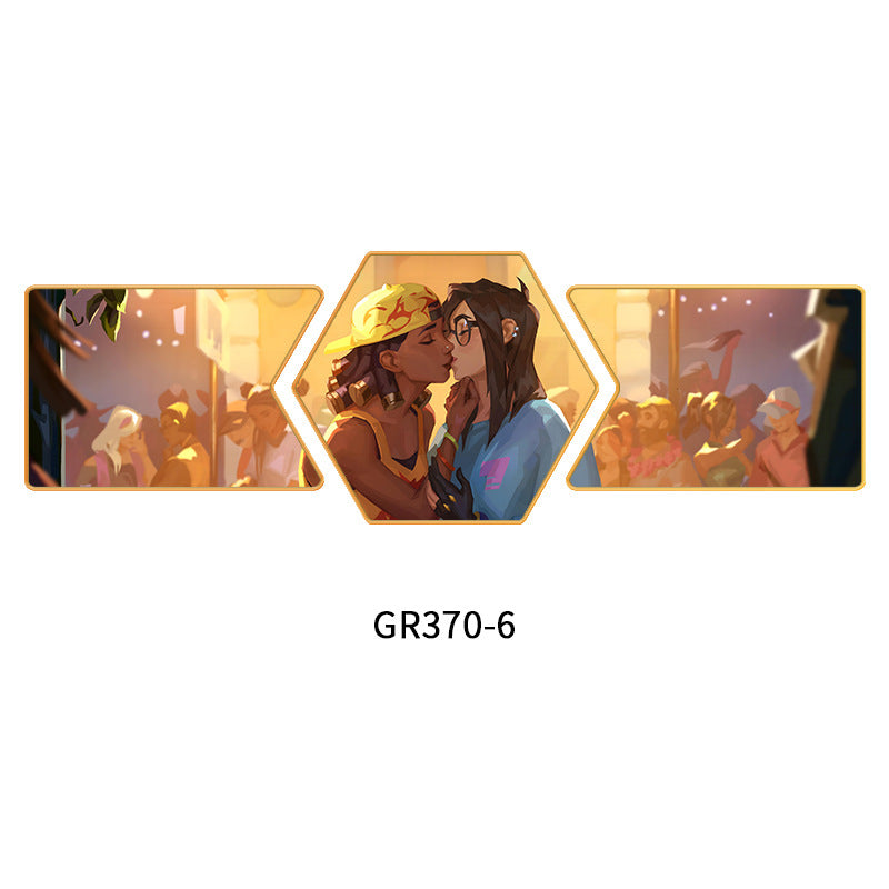 Fearless contract game decorative painting Internet cafe box aisle mural e-sports hotel background wall Valorante hanging painting