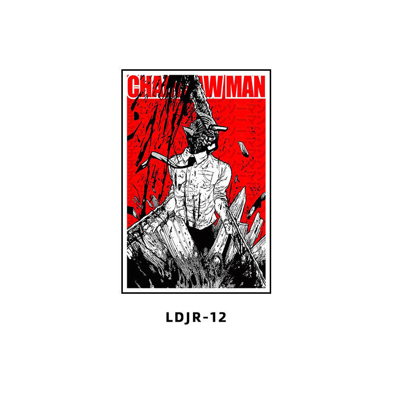 Chainsaw Man Decorative Painting Dianji Hayakawa Autumn Chainsaw Man Poster Hanging Painting E-sports Room Bedroom Anime Second Dimensional Mural