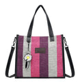 2024 new women's fashion shoulder bag crossbody bag canvas bag color block handbag minimalist versatile tote bag