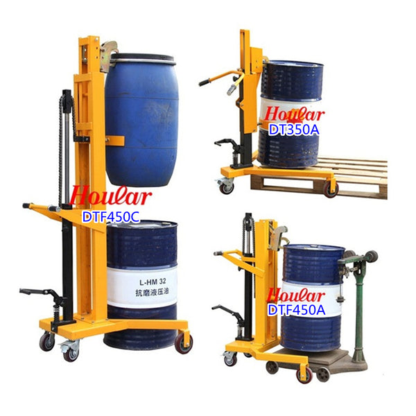 Spot 450kg foot-operated oil drum truck DTF450B hydraulic oil drum trolley steel oil drum truck