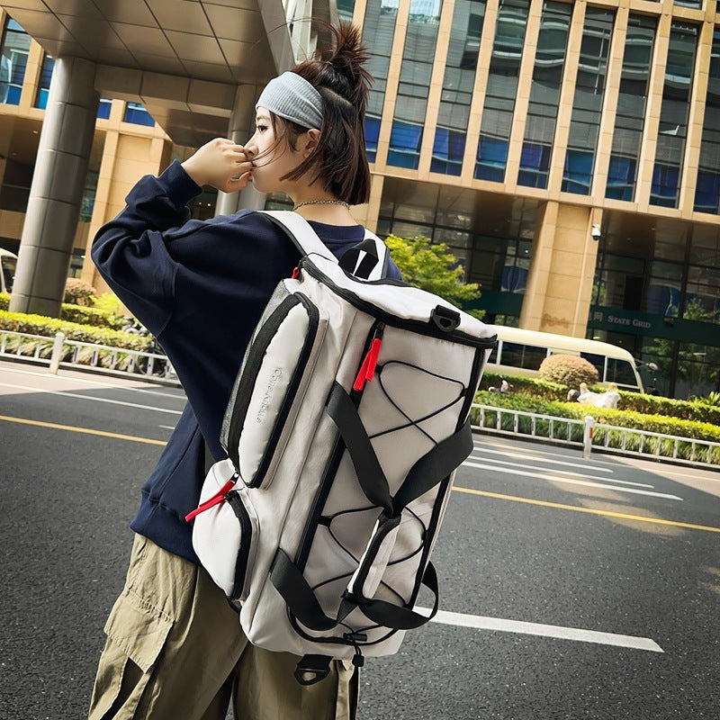 New men's and women's fitness bags, duffel bags with shoe compartments, large-capacity multi-functional storage bags, messenger portable travel bags