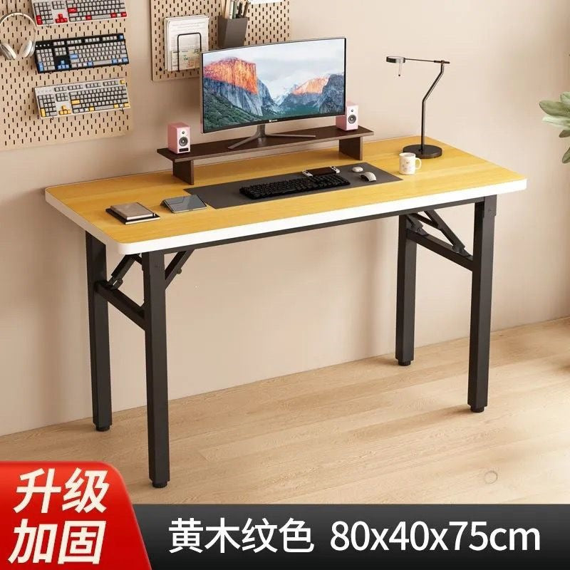 Foldable table - desk, computer desk, side table, simple writing desk, office desk, training & conference table, exhibition table, small apartment bedroom table