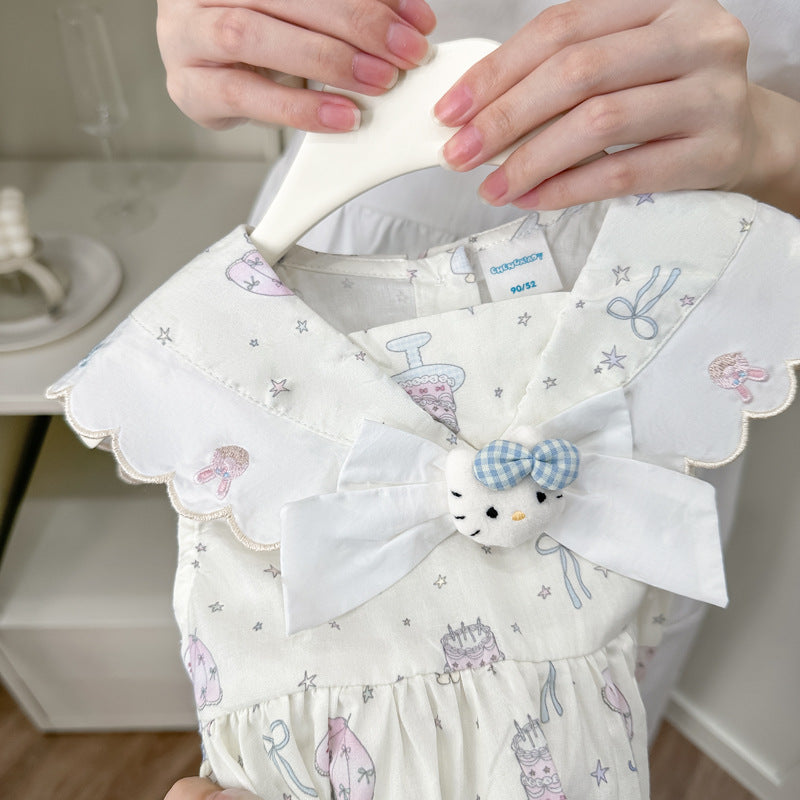 summer new korean style girls' cute cartoon dress - trendy and sweet summer fashion for girls