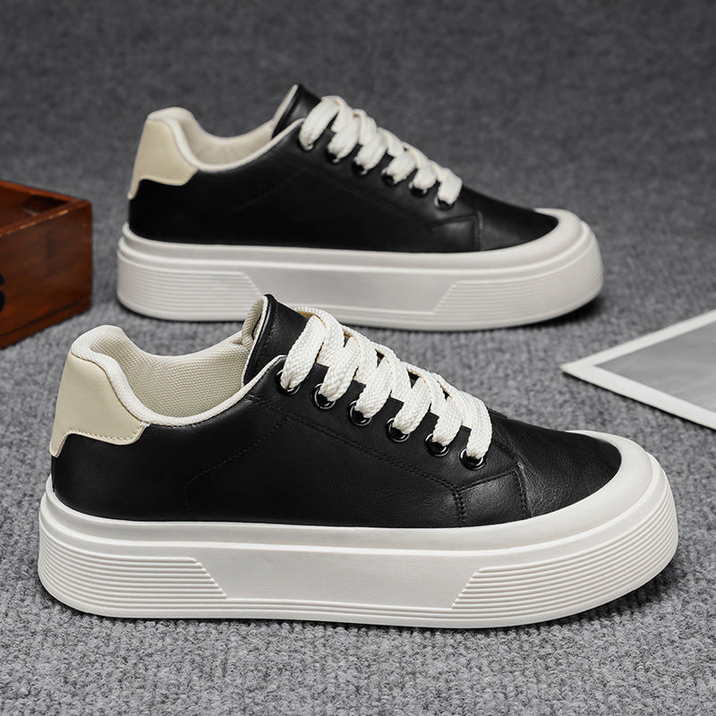 Popular hot-selling men's shoes 2026 summer new trendy brand high-end handsome casual thick-soled sneakers breathable flat shoes
