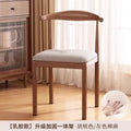 Walnut color | upgraded and reinforced [zero pressure latex] gray cotton and linen seat surface