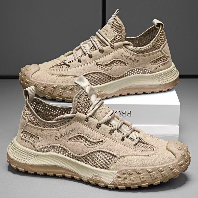 Men's summer new arrival: lightweight, breathable, odor-resistant flyknit mesh shoes - versatile casual sneakers for men, athletic mesh shoes