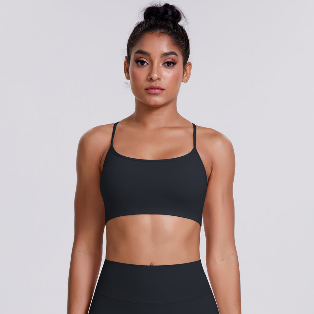 New cloud-feel yoga top: criss-cross back yoga bra tank top - breathable, quick-drying fitness sports bra for women
