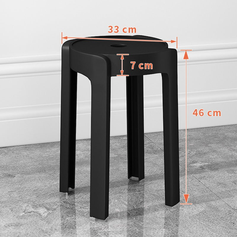 Thickened plastic stoolfor home stackable dining table bench long sitting comfortable chair windmill stool plastic round stool