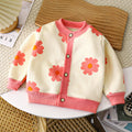fall/winter new arrivals: versatile knitted cardigan for kids - warm, thickened outerwear sweater for boys and girls