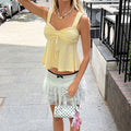 export new arrival texture knitting vest suspender tops holiday elegant inner tube t