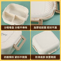 divided student lunch box with rice for office workers, portable microwave heating japanese lunch box, fat-reducing fitness meal