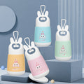 Cartoon rabbit mug, wide-mouth student water bottle, portable glass cup, cute women's cup, on-the-go gift cup, leak-proof