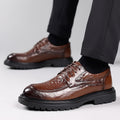 Men's leather dress shoes - live stream special: new textured leather business shoes, casual breathable work shoes, british style wedding shoes