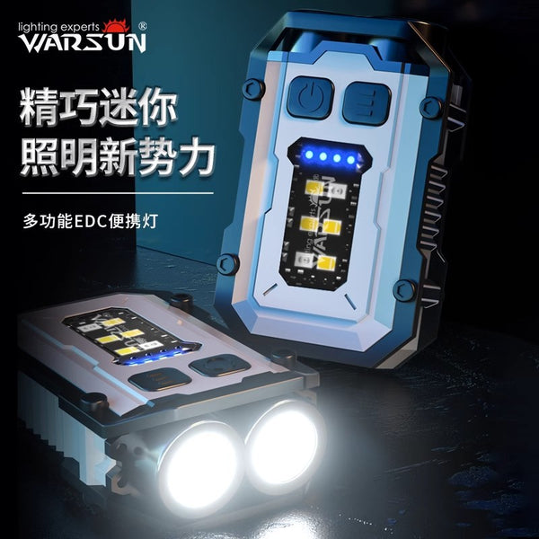 Walson SQ10 flashlight bright light rechargeable portable small flashlight led keychain light magnetic work light