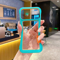 Macaron hollow borderless phone case for iphone 16, soft shell apple 17, heat dissipation anti-drop protective cover 13