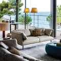 Italian accessible luxury business office sofa scandinavian small apartment first layer cowhide sofa casual area reception modular sofa