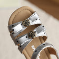 Premium camellia slippers for women, new summer  collection: stylish chunky heel, ankle strap, high-heeled sandals