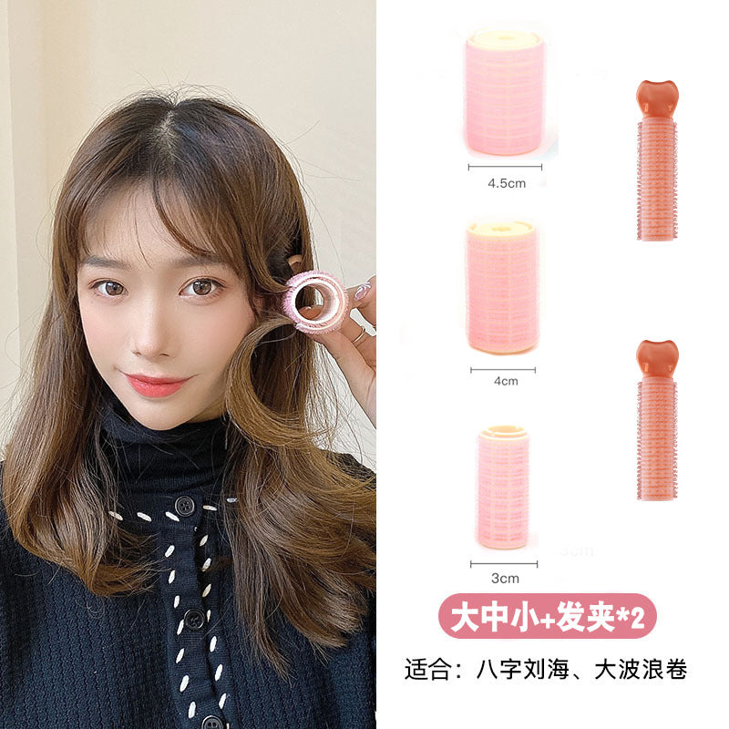 Beizi bangs clip fluffy clip dopamine color scheme Korean lazy hairpin top hair root setting self-adhesive curling iron