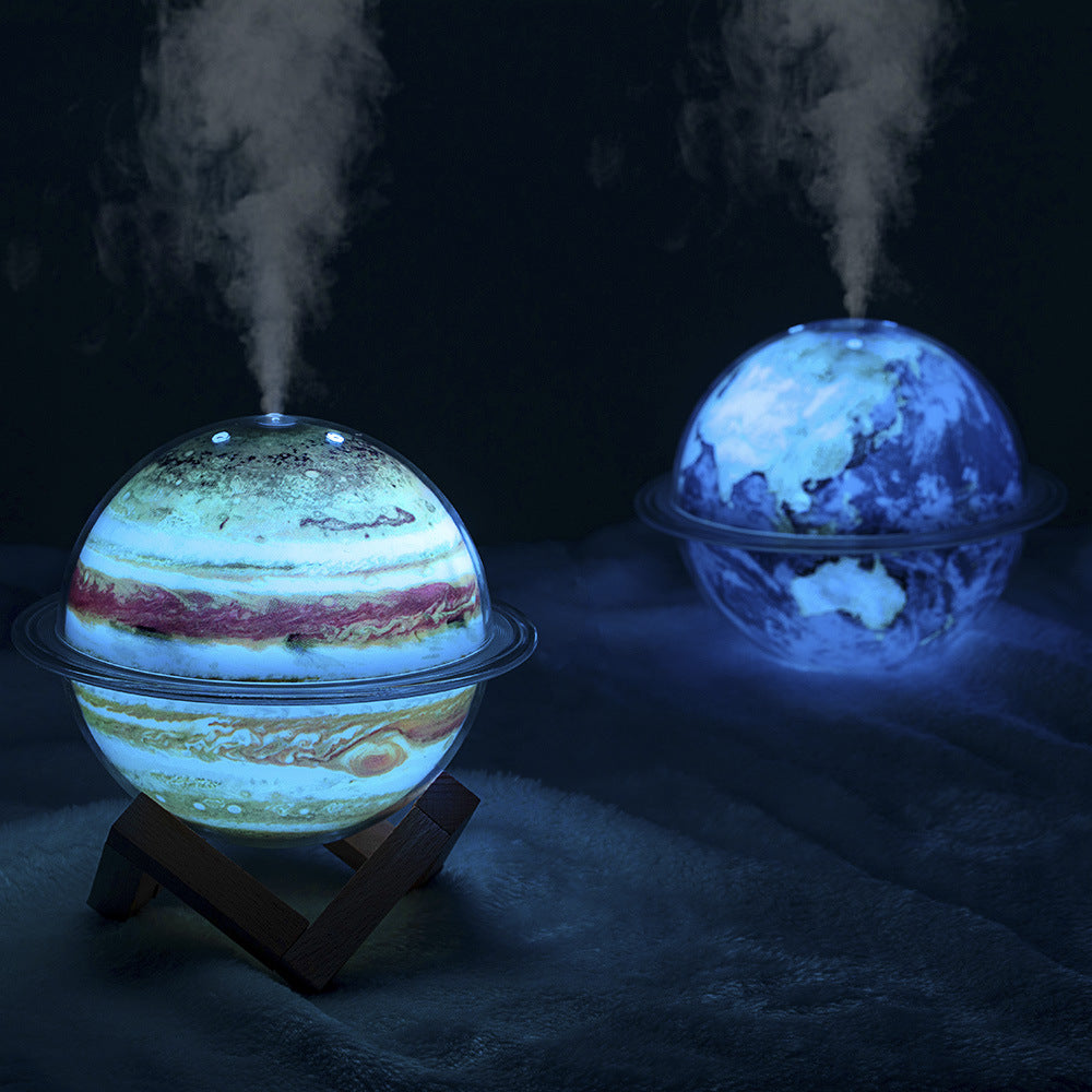Creative new planet humidifier - home use, high mist output, night light, 3d printed moon humidifier, air purifier