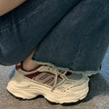 Thick sole dad shoes for women 2026new arrivalsummer thin mesh breathable mesh shoes heightenedcasual sneakers