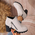 summer new arrival: plus size women's casual comfortable chic side-zip flats - wholesale