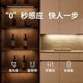 Led wine cabinet light with rechargeable human body sensor light strip cabinet kitchen wardrobe shoe cabinet wireless self-adhesive magnetic suction
