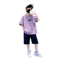 Boys' summer outfit set -  new arrival: stylish and trendy kids' summer clothing, short-sleeve, popular, handsome, and fashionable for boys