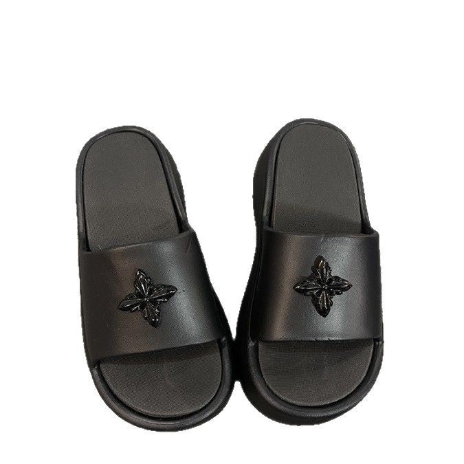 Thick soleplatform shoes slippers for women summer outwearthick sole stepping on shit feeling 2025new arrivalsummerpopular beach sandals