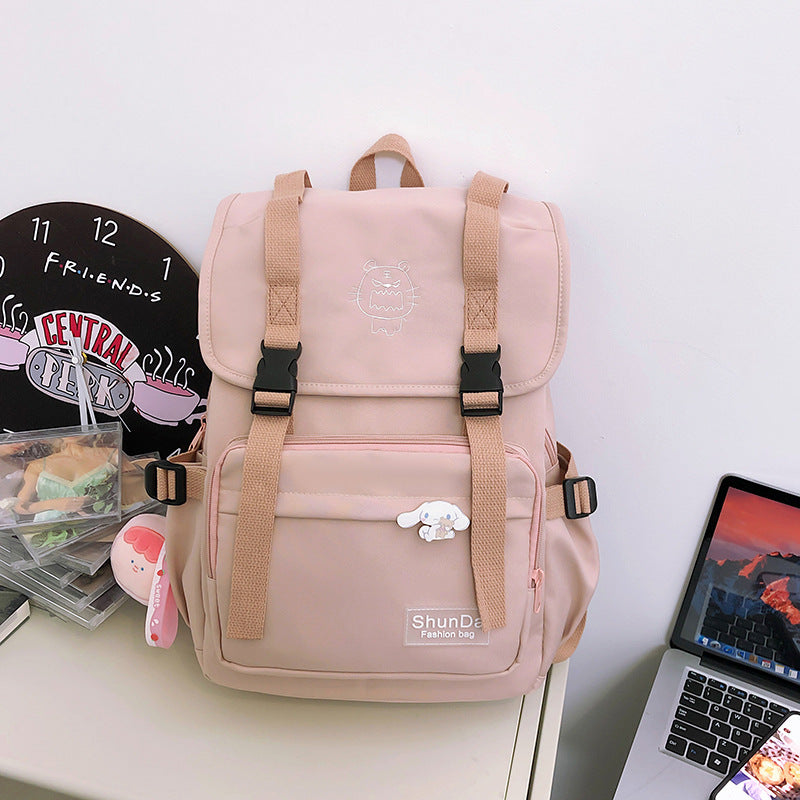 New junior high school fashion backpack, high school students and primary school students, large capacity trend, campus style, backpack wholesale