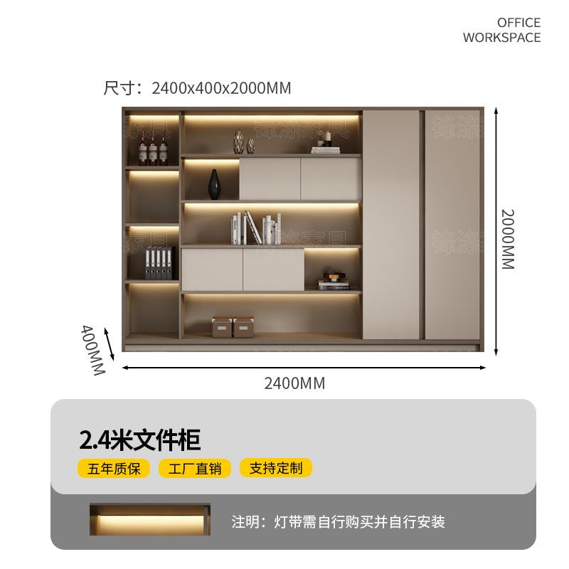 Single boss desk office desk casual modern supervisor desk manager office casual modern desk and chair combination