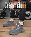 Men's winter cotton boots: new fleece-lined, extra thick, warm, non-slip, cold-proof, wear-resistant snow boots for outdoor hiking