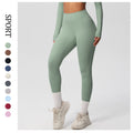 High-waisted, brushed nylon yoga pants with a cloud-like feel, designed for outdoor sports. these compression leggings are quick-drying and perfect for running and fitness. custom manufacturing available