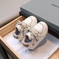 Clearance sale: korean style cartoon anti-slip casual shoes for boys and girls - trendy white sneakers for toddlers and young children