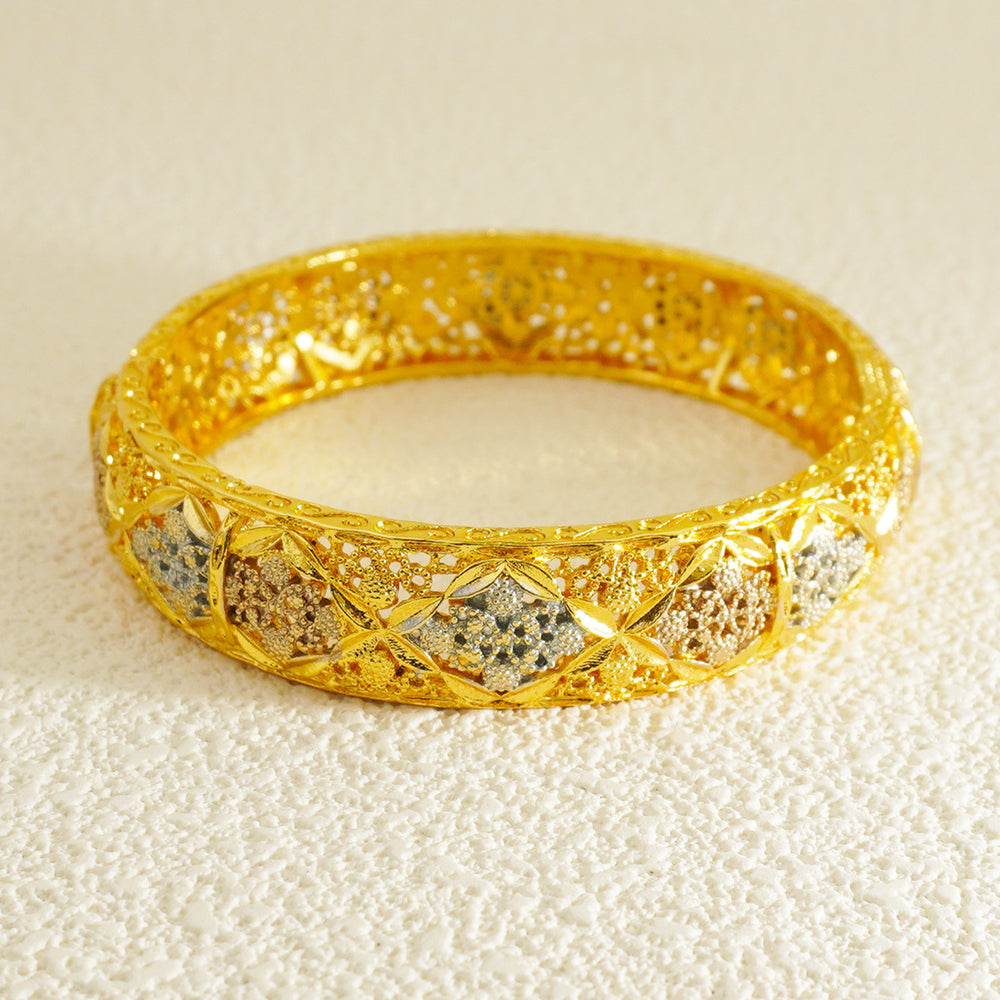 Gold, silver, rose gold middle eastern ethiopian bangle dubai women's fashion jewelry bridal wedding gift