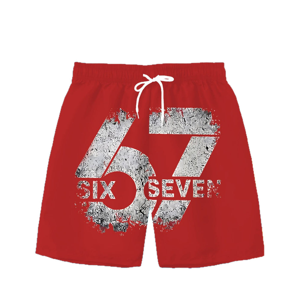 Boys' beach shorts and swim trunks for older kids, perfect for casual summer fun.