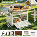 Outdoor camping storage box table all-in-one foldable large capacity car storage box multifunctional camping storage foldable table