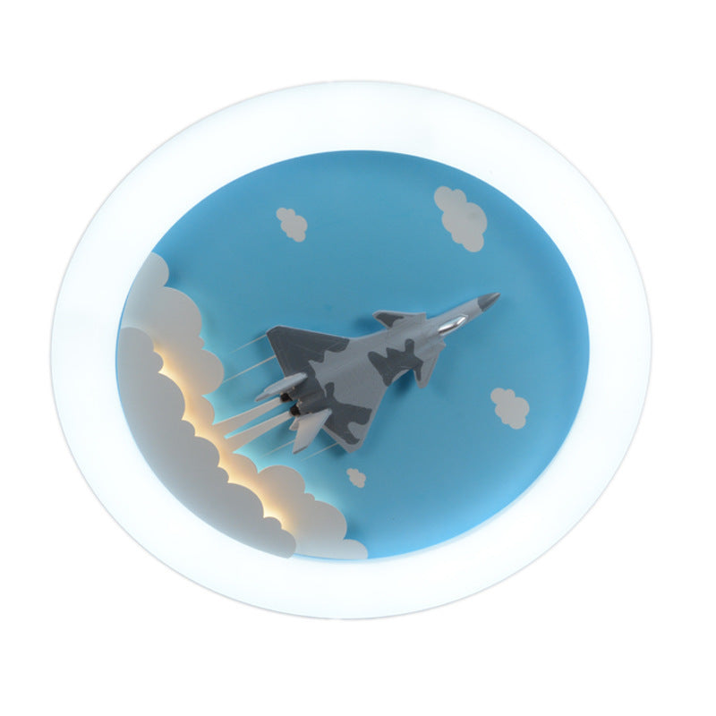 Intelligent led ceiling light full spectrum bedroom light simple creative boy children's room airplane restaurant room lighting