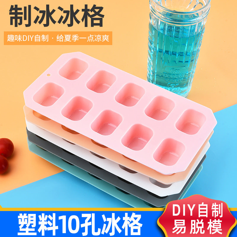 Creative kitchen tools PP plastic ice grid ice box DIY homemade ice cube mold ice grid whiskey ice cube box