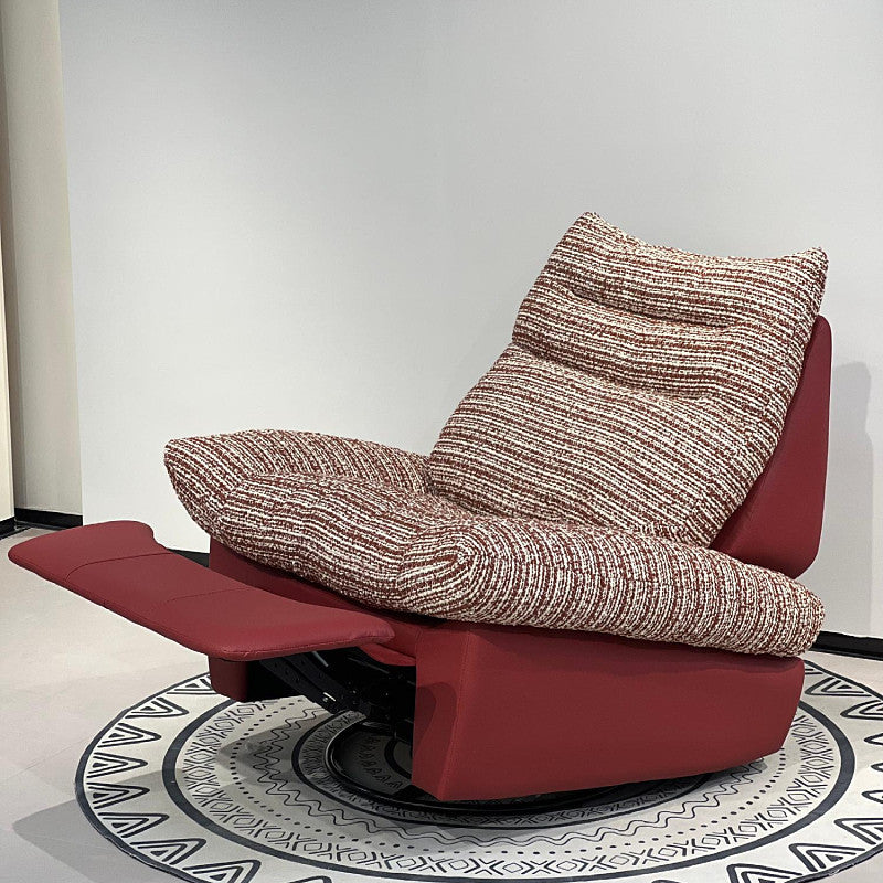 Overseas version smart electric leather lazy sofa space capsule multifunctional lazy rocking chair rotatable reclining single chair