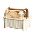 Bowl and chopsticks storage box, dish storage rack, kitchen for home multifunctional drain rack with lid, cupboard storage box