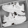 Spring men's shoes 2025 new breathable shoes men's trendy versatile hidden heel sneakers casual dad shoes