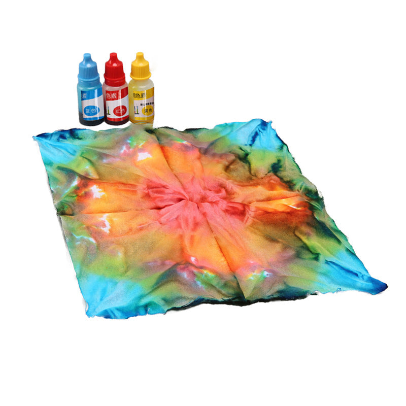 Science and technology small production handmade tie-dye handkerchief inheritance material package kindergarten primary school students scientific experiment teaching aids wholesale
