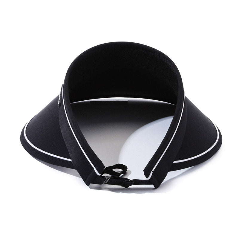 Summer sun protection hat Women's empty top hat Outdoor cycling UV protection sun protection hat Roof cover face brim