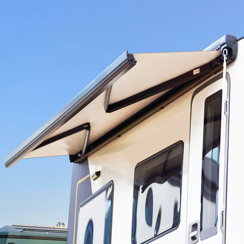 Dc12v rv electric retractable awning aluminum alloy retractable trailer rv awning vehicle canopy