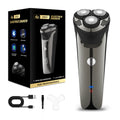 floating veneer 3-blade electric shaver portable fast charging razor full body washable men beard razor