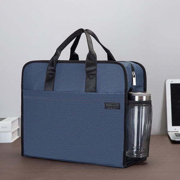 Yiyunchen briefcase custom large-capacity briefcase government meeting bag handbag file bag with water cup level