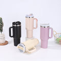 amazon large-capacity 40oz ice cup 304 stainless steel handle thermos cup outdoor car water cup