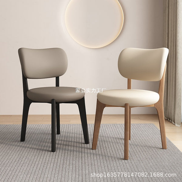 Nordic solid wood dining chair home restaurant hotel back chair modern simple dining table chair stool source factory