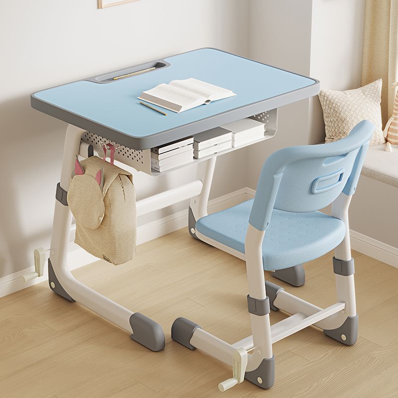 Children's learning table for primary school students, home writing homework desk, table for children's training and tutoring class desks and chairs suit